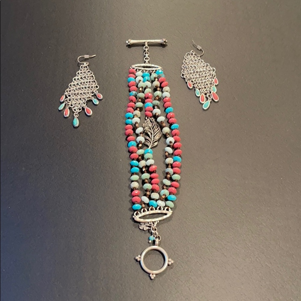 Lucky Brand Bracelet and Earring Set